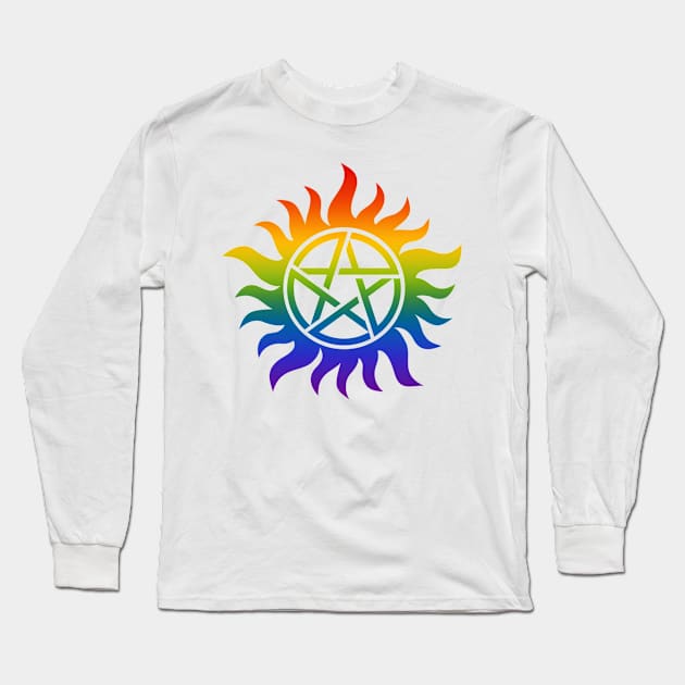 Supernatural - Gay Pride Long Sleeve T-Shirt by AcacianCreations